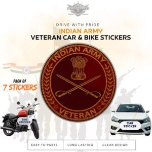 Premium Quality Army Veteran Car & Bike Stickers