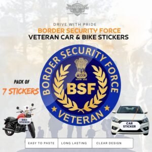 Premium Quality BSF Veteran Car & Bike Stickers