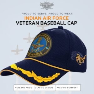 premium-quality-indian-air-force-officers-baseball-cap-for-veteransblue-color