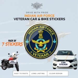 Premium Quality Air Force Veteran Car & Bike Stickers