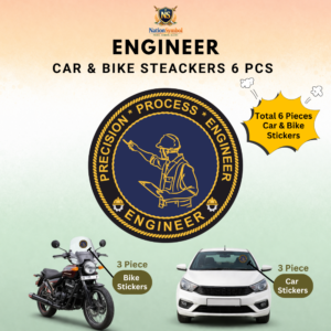 Engineer Car & Bike Stickers- 6PCS