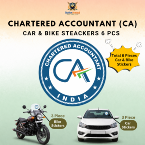 Chartered Accountant (CA) Car & Bike Stickers-6pcs