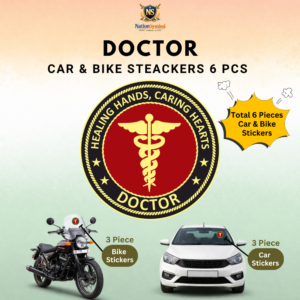 Doctor Car & Bike Stickers-6PCS