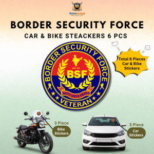 BSF Veteran Car & Bike Stickers-6Pcs