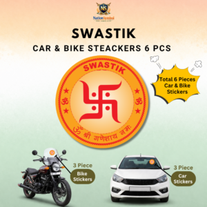 Swastik Round Car & Bike Stickers– 6Pcs