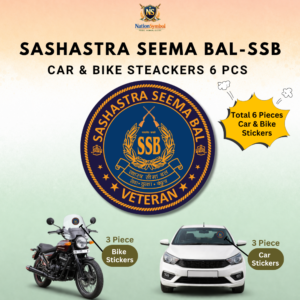 SASHASTRA SEEMA BAL (SSB) Veteran Car & Bike Stickers-6Pcs