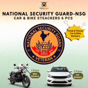 National Security Guard (NSG) Veteran Car & Bike Stickers-6PCS
