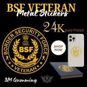 bsf-veteran-24k-gold-plated-metal-sticker-premium-quality-pack-of-4