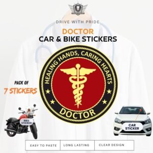 Premium Quality Doctor Veteran Car & Bike Stickers