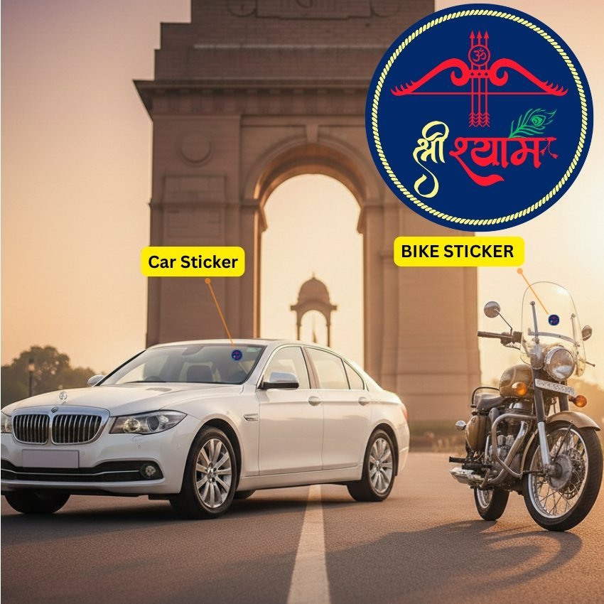 Premium Quality Shree Khatu Shyam Ji Car & Bike Stickers - Image 2