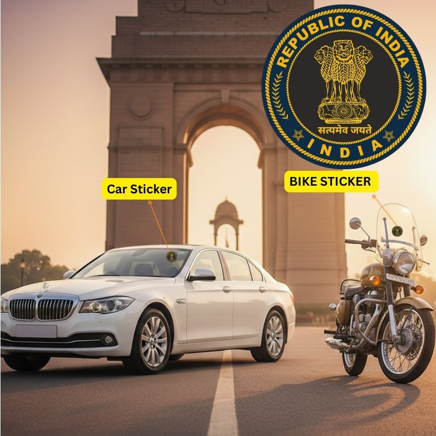 Premium Quality Republic of India Car & Bike Stickers - Image 2