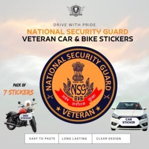 Premium Quality National Security Guard (NSG) Veteran Car & Bike Stickers