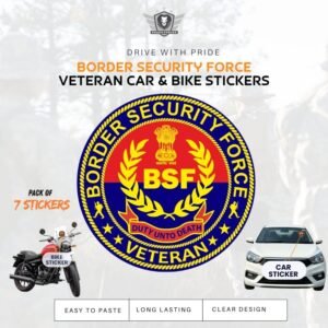 Premium Quality BSF Veteran Car & Bike Stickers