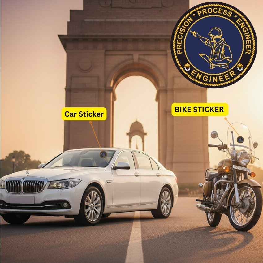 Premium Quality Engineer Car & Bike Stickers - Image 2