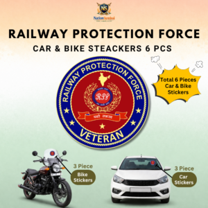 RPF (Railway Protection Force) Veteran Car & Bike Stickers-6Pcs