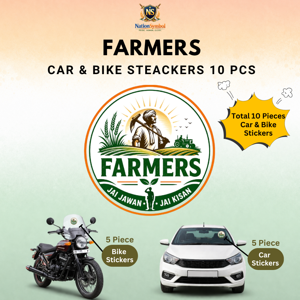 Farmer Car & Bike Sticker – Pack of 10