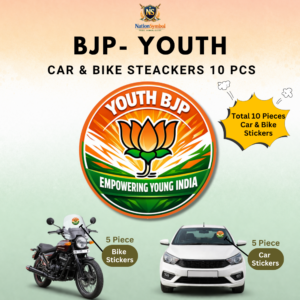 Youth BJP Car & Bike Sticker – Pack of 10