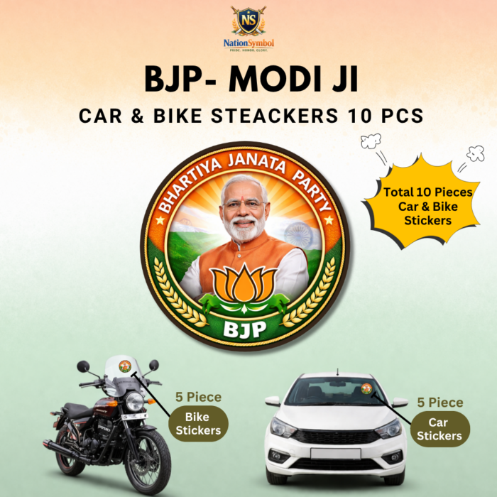 Modi ji BJP Car & Bike Sticker – Pack of 10