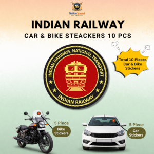 Indian Railway Car & Bike Sticker – Pack of 10