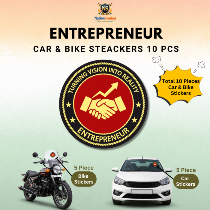 Entrepreneur Car & Bike Sticker – Pack of 10