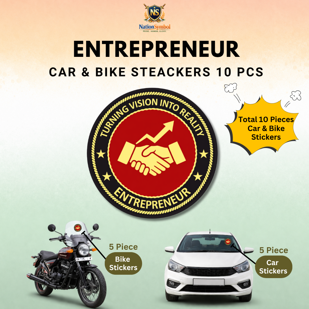 Entrepreneur Car & Bike Sticker – Pack of 10