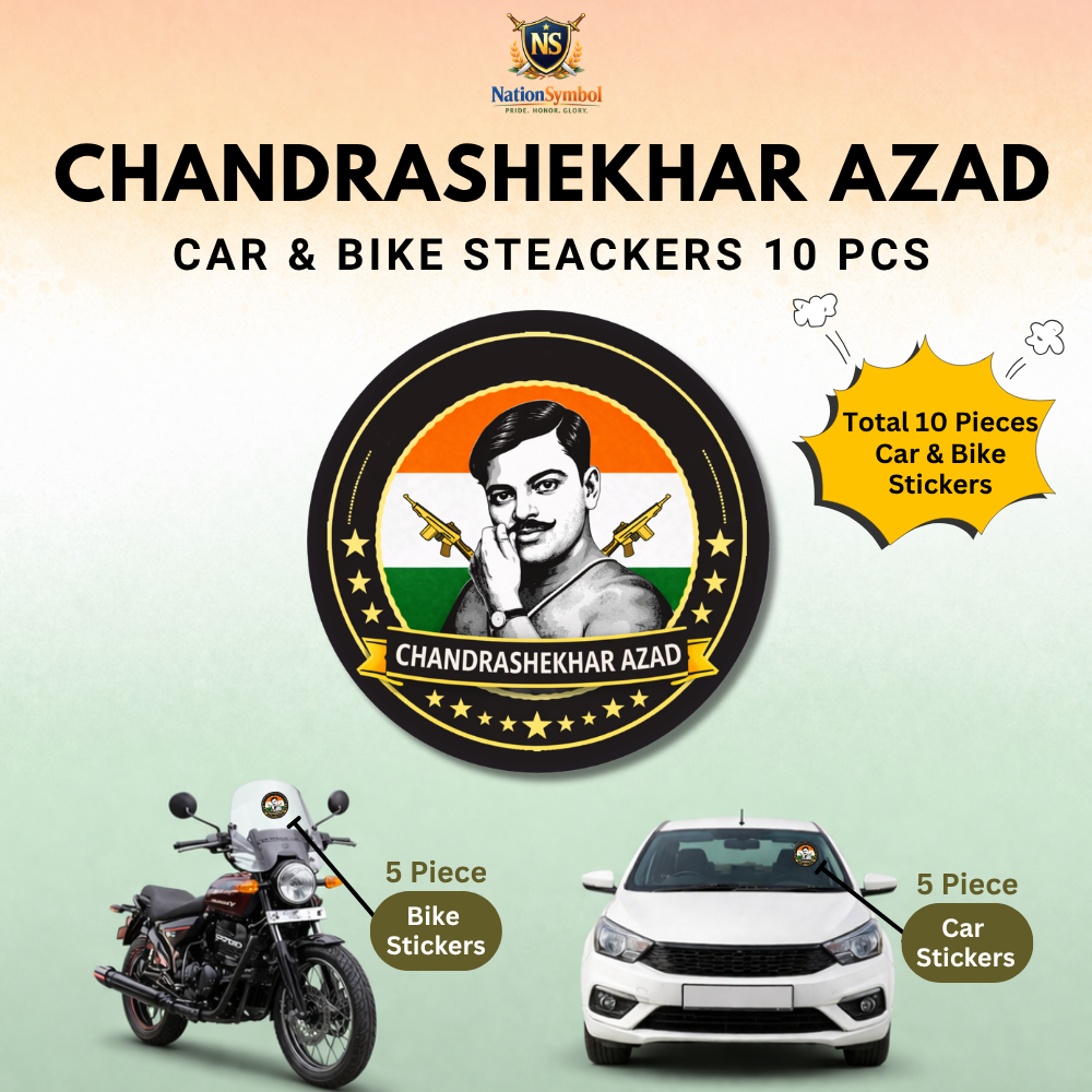 Chandra Shekhar Azad Car & Bike Sticker – Pack of 10
