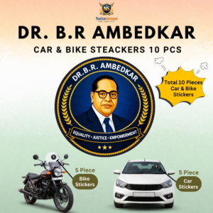 Dr BR Ambedkar Car & Bike Sticker – Pack of 10