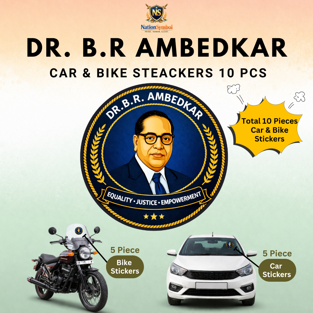 Dr BR Ambedkar Car & Bike Sticker – Pack of 10