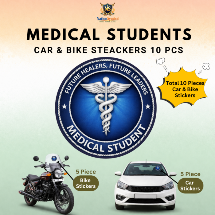 Medical Student Car & Bike Sticker – Pack of 10