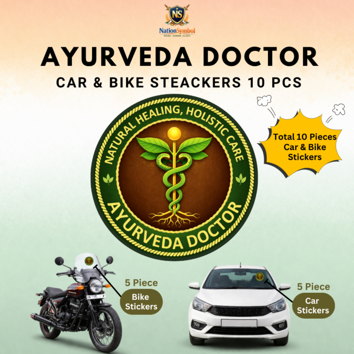 Ayurveda Doctor Car & Bike Sticker – Pack of 10