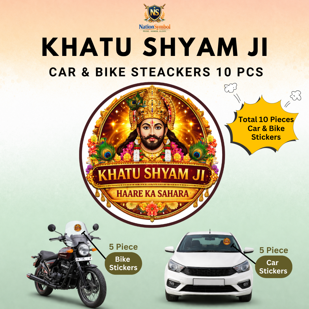 Khatu Shyam Ji Car & Bike Sticker – Pack of 10