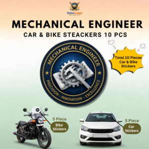 Mechanical Engineer Car & Bike Sticker – Pack of 10