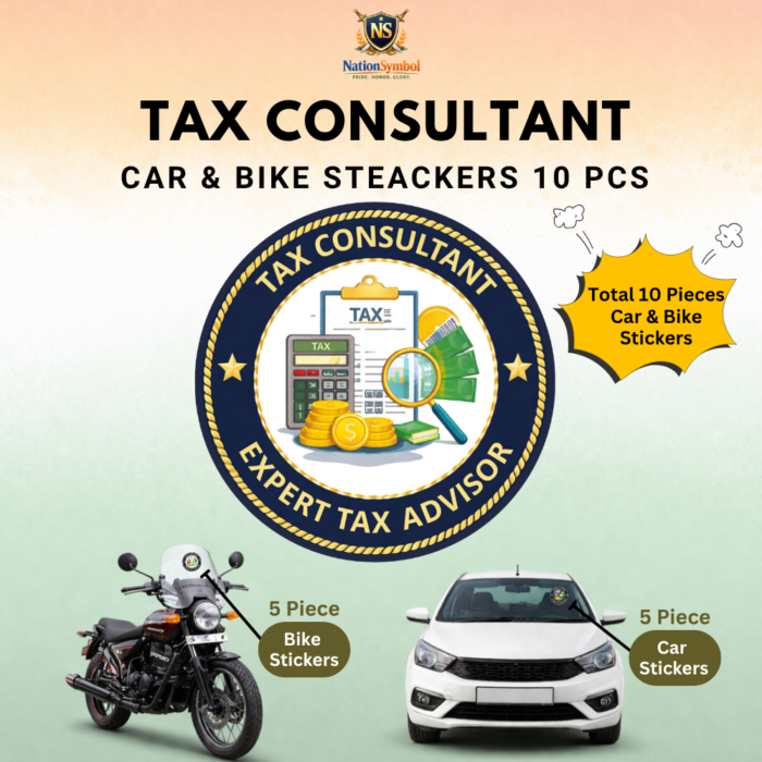 Tax Consultant Car & Bike Sticker – Pack of 10