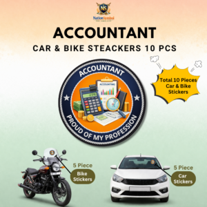 General Accountant Car & Bike Sticker – Pack of 10
