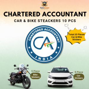 Chartered Accountant Car & Bike Sticker – Pack of 10