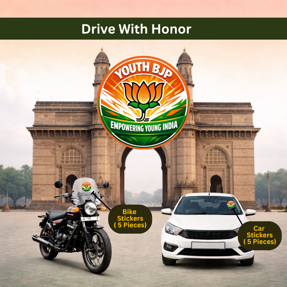 Youth BJP Car & Bike Sticker – Pack of 10 - Image 4