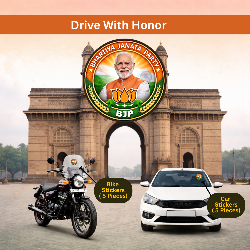 Modi ji BJP Car & Bike Sticker – Pack of 10 - Image 5