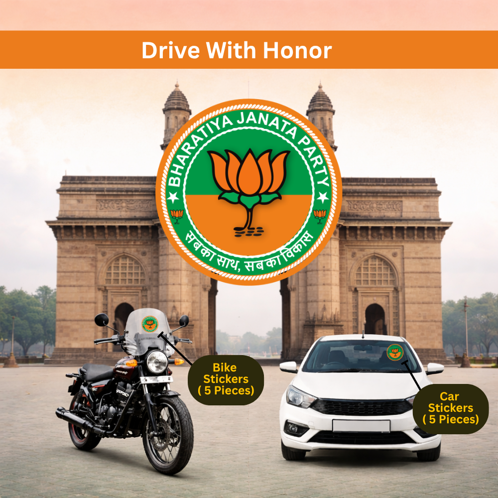 BJP Hindi Car & Bike Sticker – Pack of 10 - Image 4