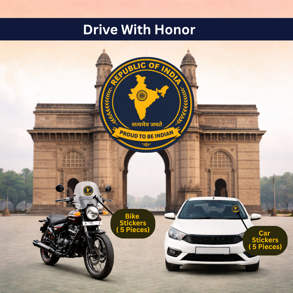 Republic of India Car & Bike Sticker – Pack of 10 - Image 4