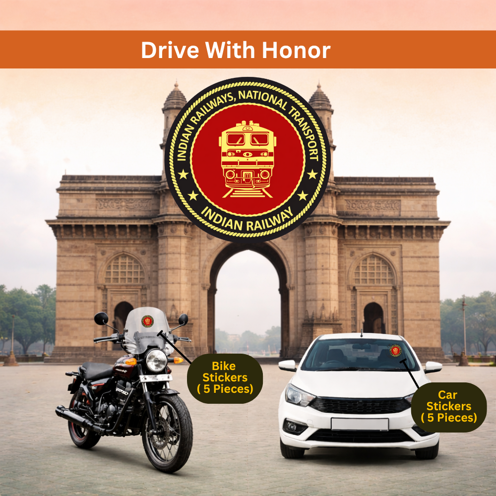 Indian Railway Car & Bike Sticker – Pack of 10 - Image 4