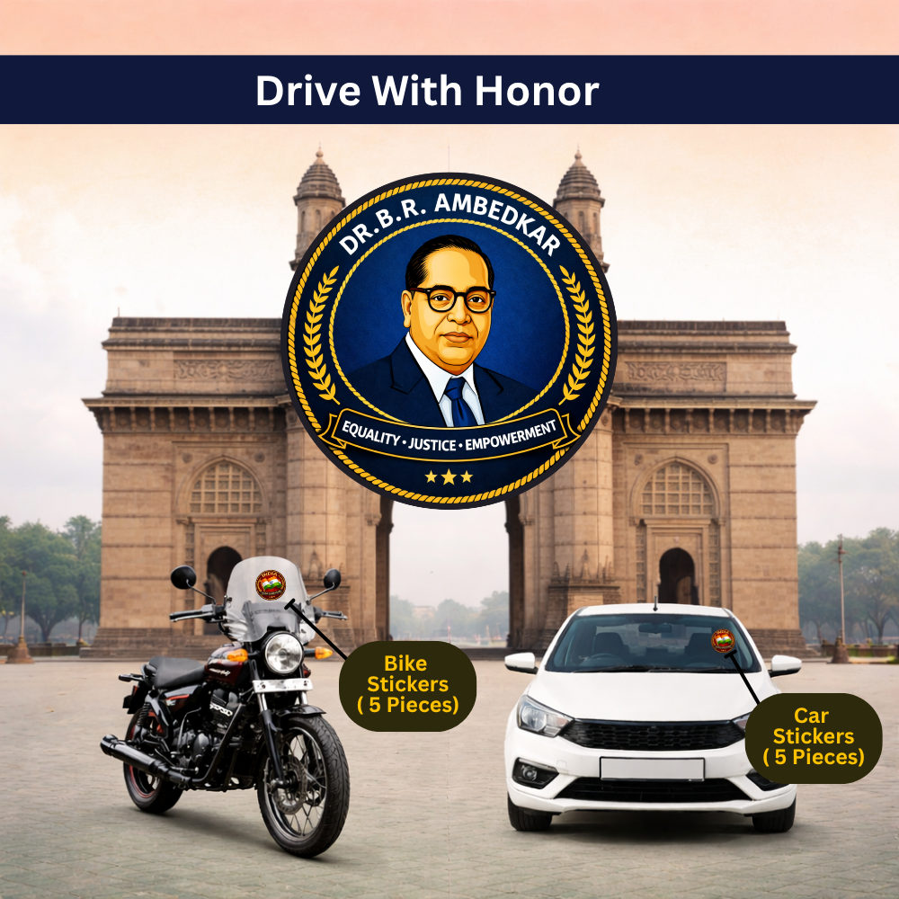 Dr BR Ambedkar Car & Bike Sticker – Pack of 10 - Image 4