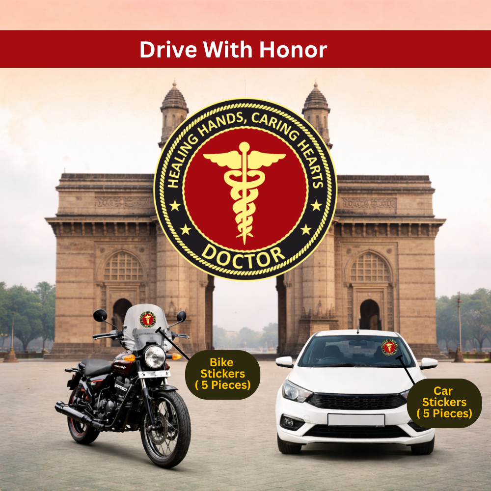 Doctor Car & Bike Sticker – Pack of 10 - Image 4