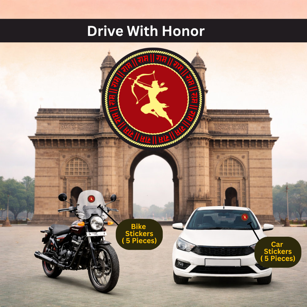 Shree Ram Ji Car & Bike Sticker – Pack of 10 - Image 4