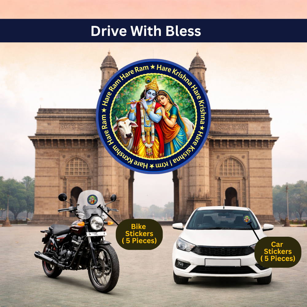 Shree Radhey Krishna Ji Car & Bike Sticker – Pack of 10 - Image 4
