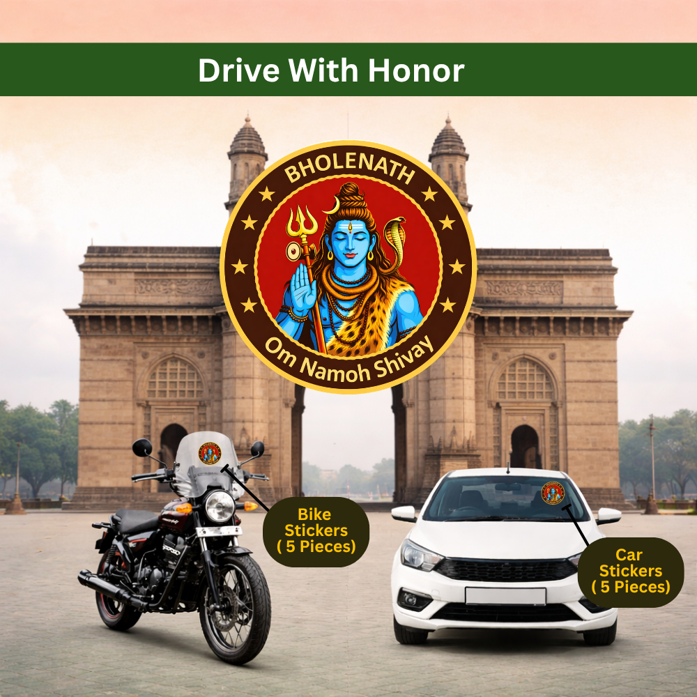 Bholenath Ji Car & Bike Sticker – Pack of 10 - Image 4