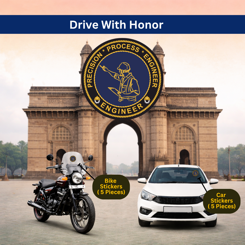 Engineer Car & Bike Sticker – Pack of 10 - Image 4