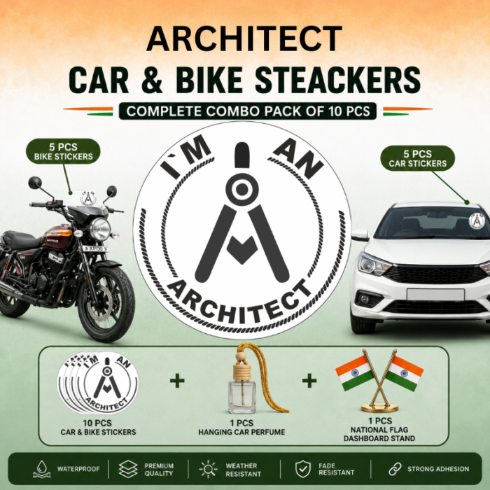 Architect White Combo – Pack of 4